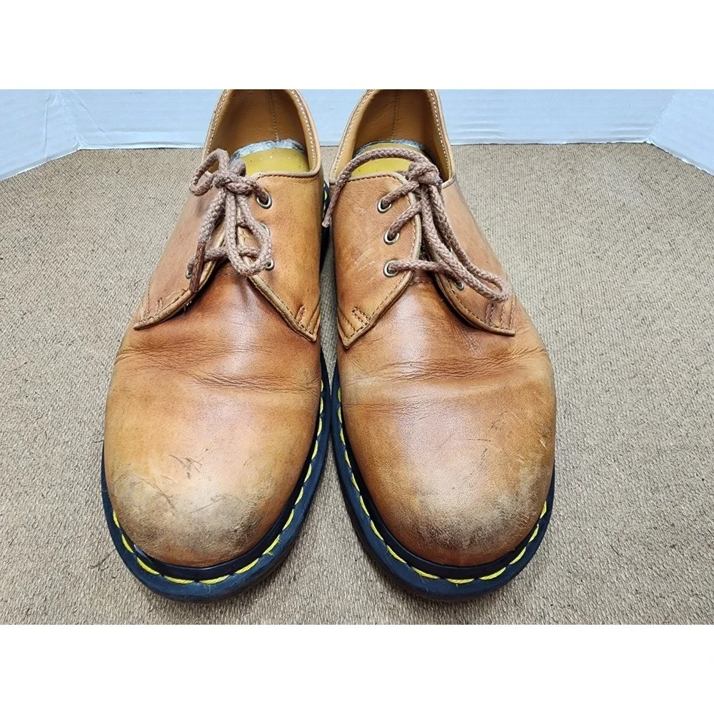 Doc Martens 1461 Carrara Leather Oxford Shoes Brown 30683 USM 7 USW 8